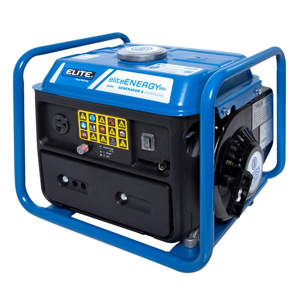 GENERADOR PORTATIL A GASOLINA 900W 110V/60HZ-1PH ELITE