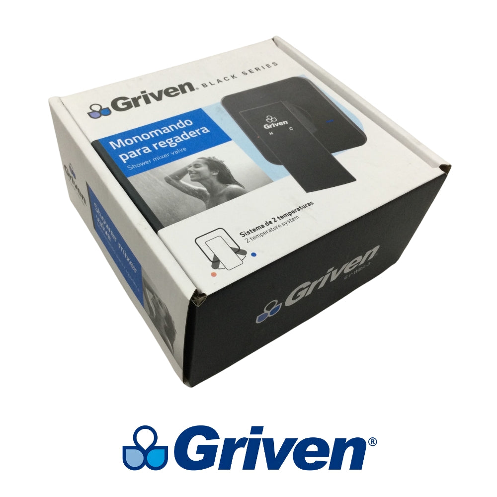 LLAVE DE DUCHA MONOMANDO NEGRA GRIVEN GV-WBA-3