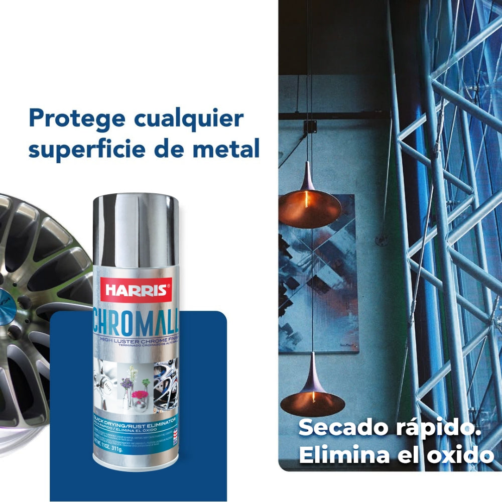 PINTURA DE SPRAY CROMADO 11 ONZAS 38600 HARRIS