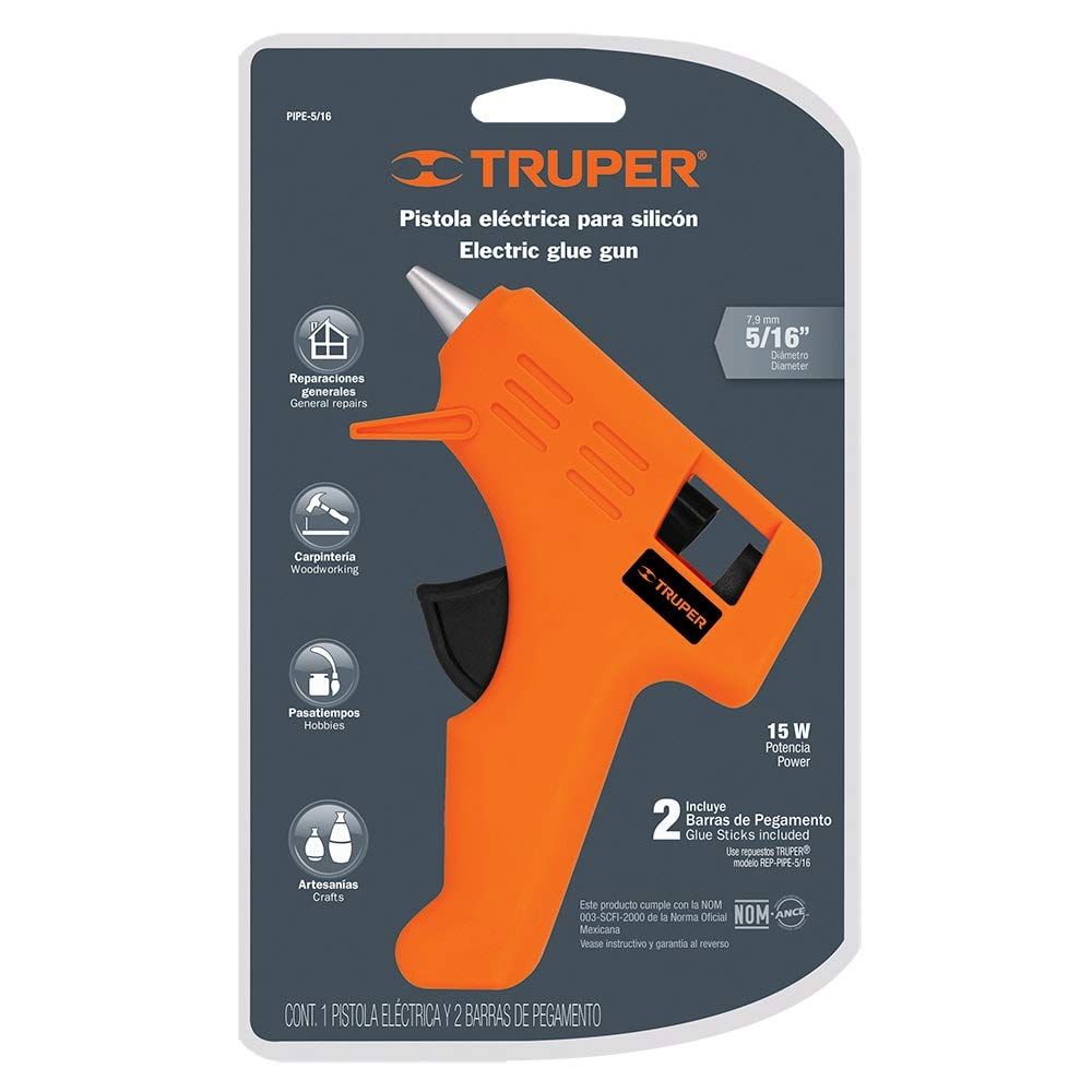 PISTOLA ELECTRICA 15 WATTS PARA GOMA CALIENTE TRUPER