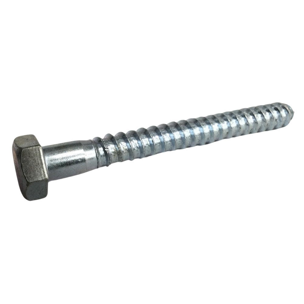 TORNILLO TIRAFONDO HEXAGONAL ZINCADO ACERO GRADO 2 1/2 PULGADAS x 4-1/2 PULGADAS