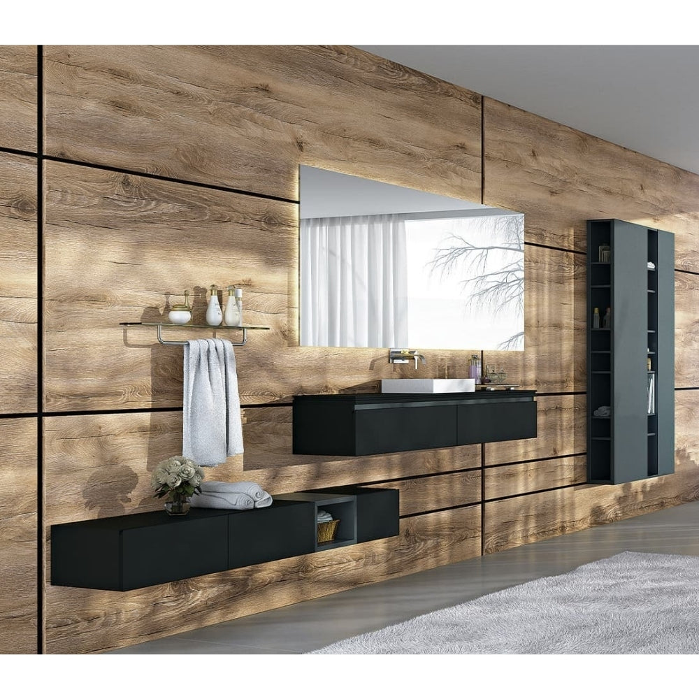 LAMINA DE AGLOMERADO VESTO RH GRAFITO MATE/CARBON 2150 X 2440 X 15MM MELAMINA ANTIMICROBIANA