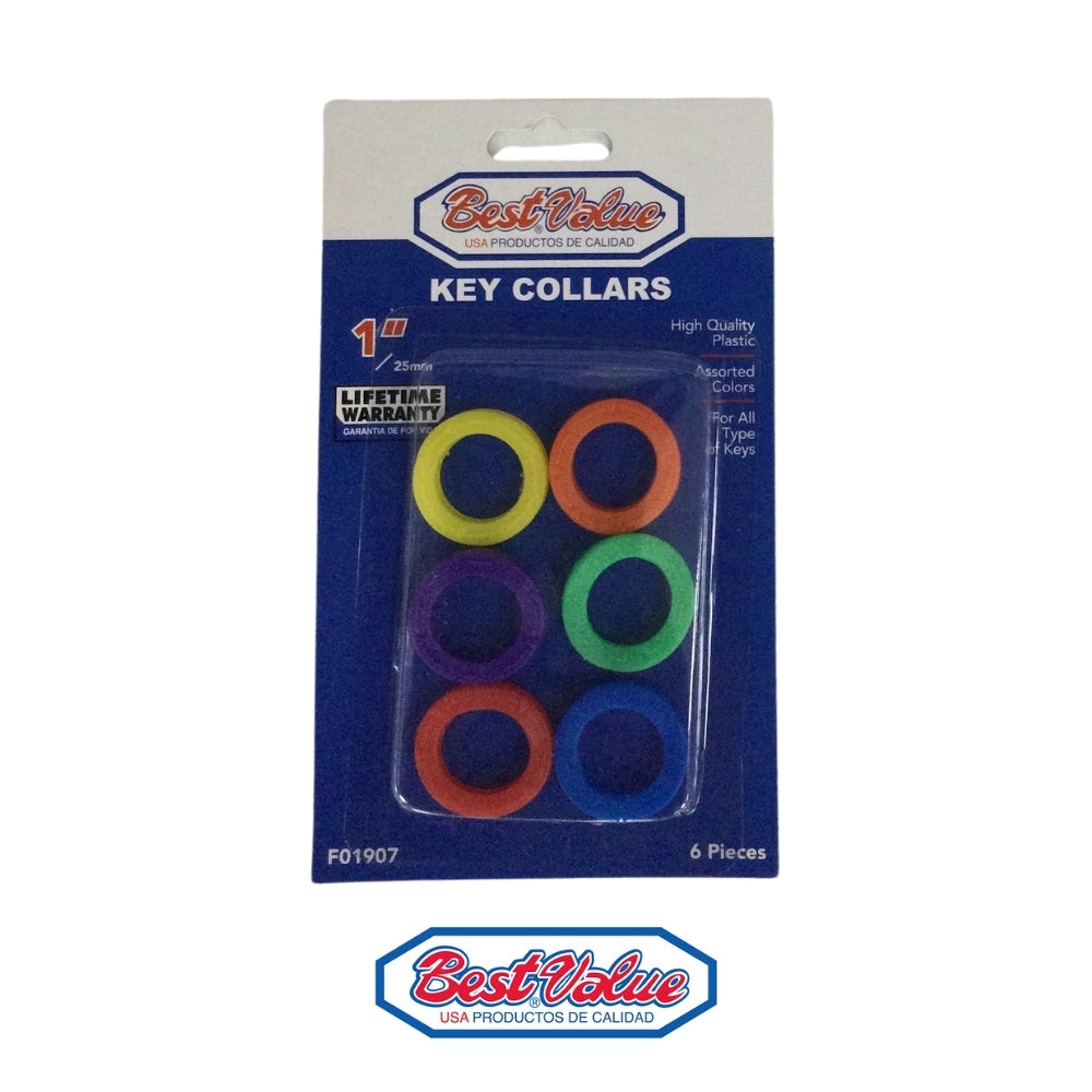 DISTINTIVOS PLASTICOS P/LLAVES (6PCS)