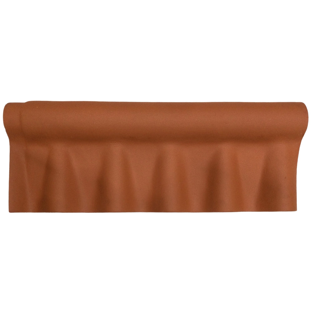 CABALLETE INFERIOR ARTICULADO PARA LAMINAS DE FIBROCEMENTO PVA ACABADO ROJO TERRACOTA TOPTEC