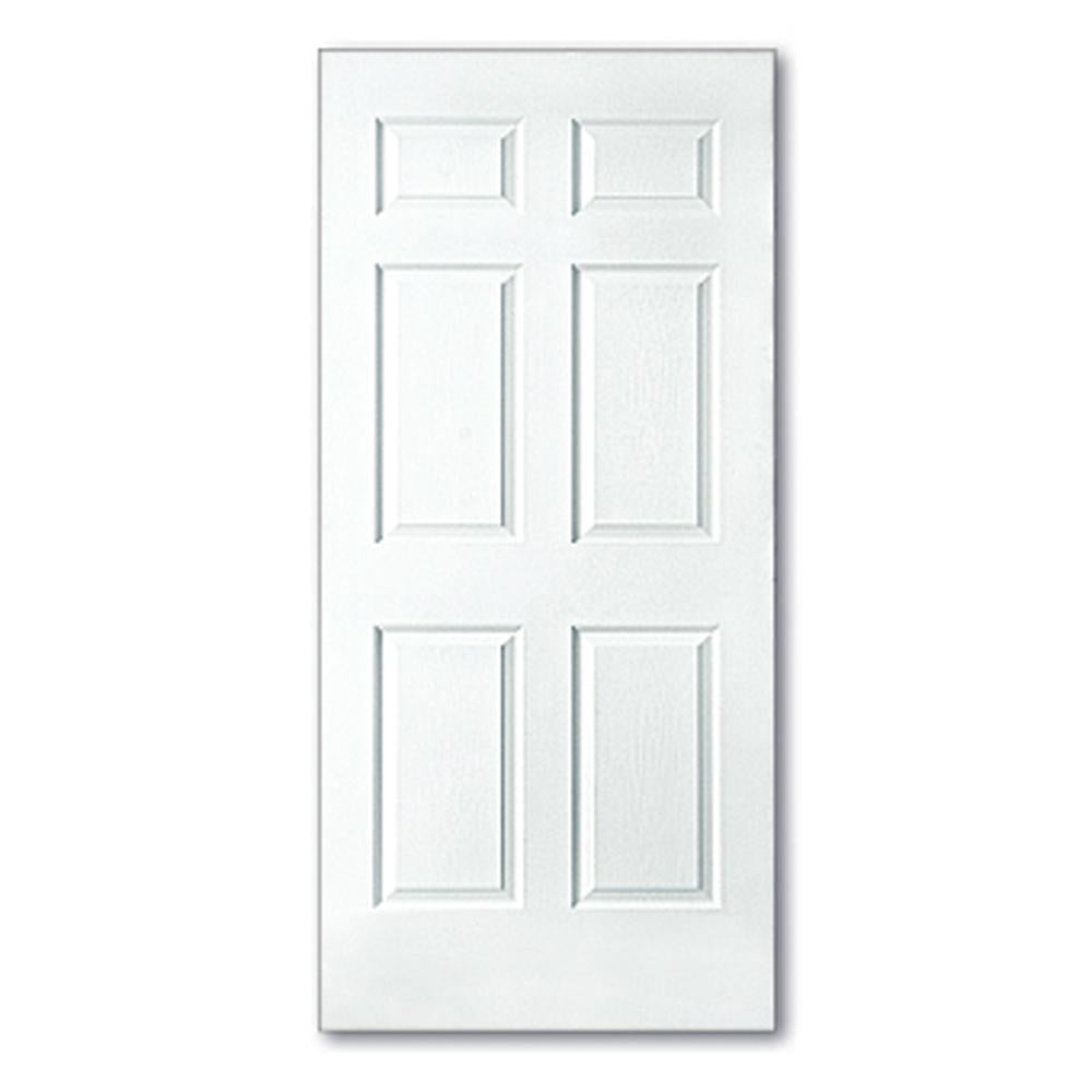 PUERTA PARA INTERIOR HDF 6 PANELES BLANCA (2X7)