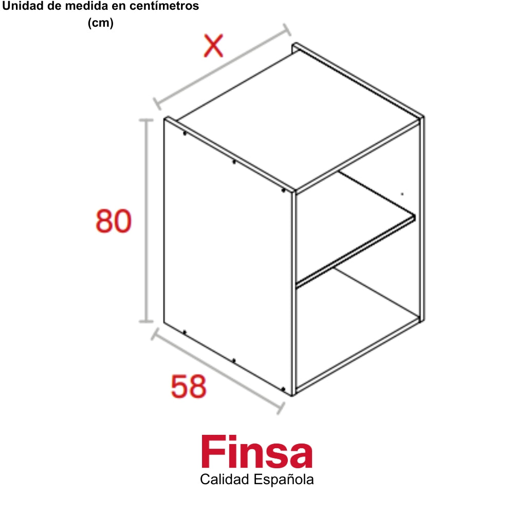 MODULO BASE MAX 800 x 300 x 580 BLANCO POLAR RH