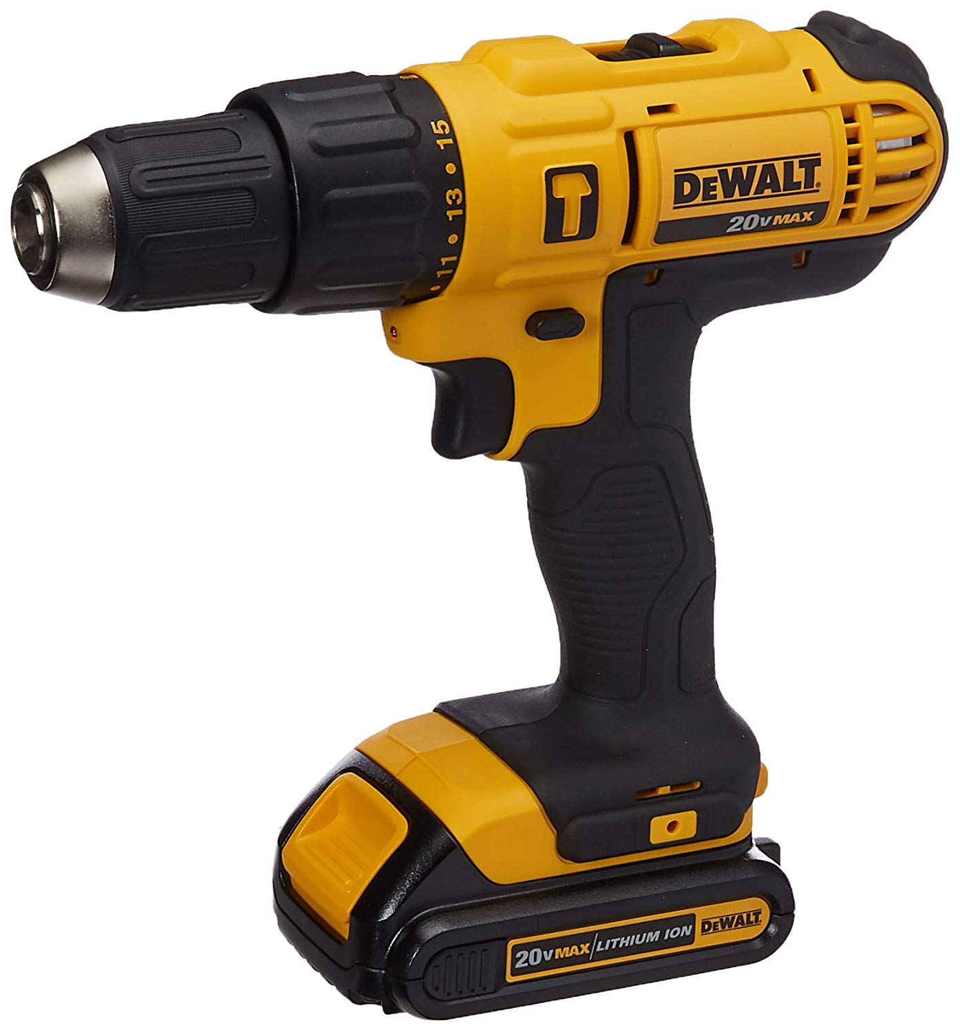 TALADRO PERCUTOR INALAMBRICO 1/2 PULGADAS 20v MAX (DCD776C2-B3) DEWALT