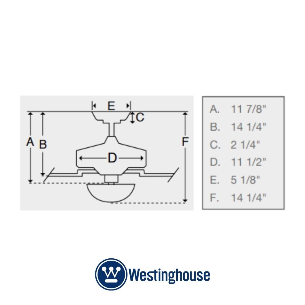 ABANICO DE TECHO 52 PULGADAS COMET NEGRO WESTINGHOUSE