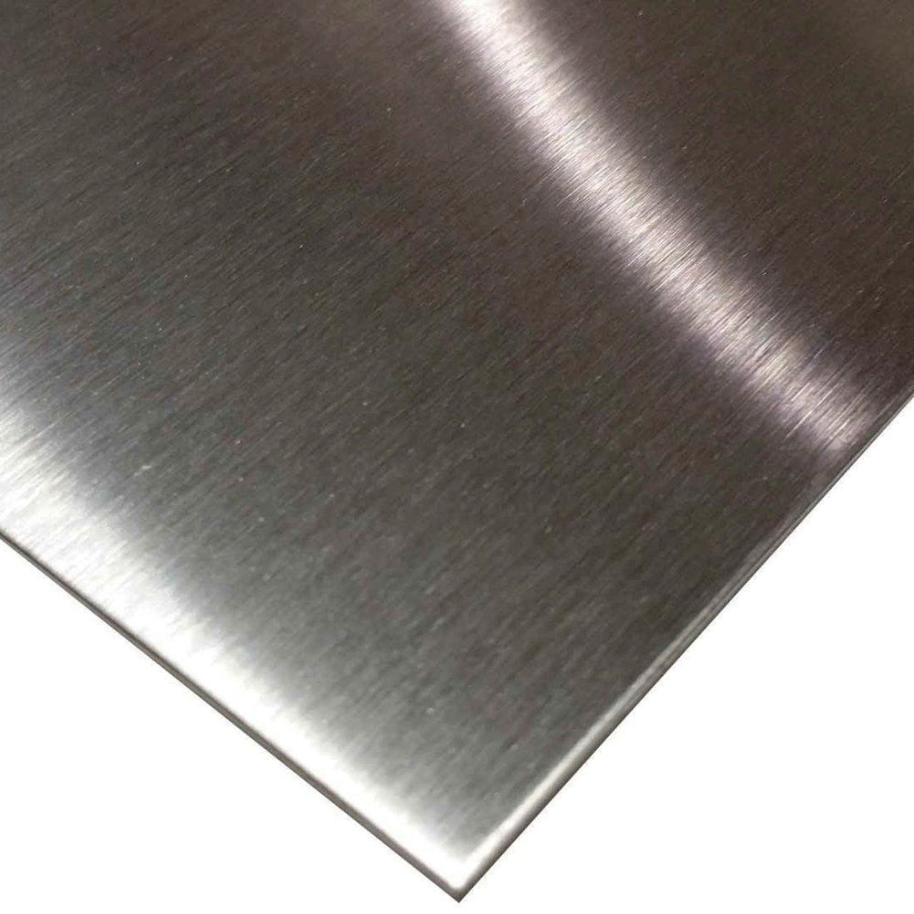 LAMINA DE ACERO INOXIDABLE CALIBRE 18 (1.20 MM) 4 PIES X 10 PIES ACABADO SATINADO TIPO 430 SS