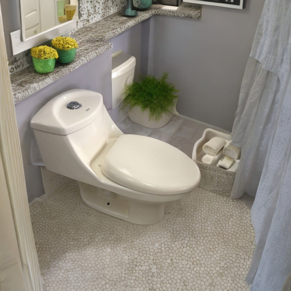 INODORO UNA PIEZA ELONGADO COLOR BEIGE BALTIC OCEANUS SR-1001