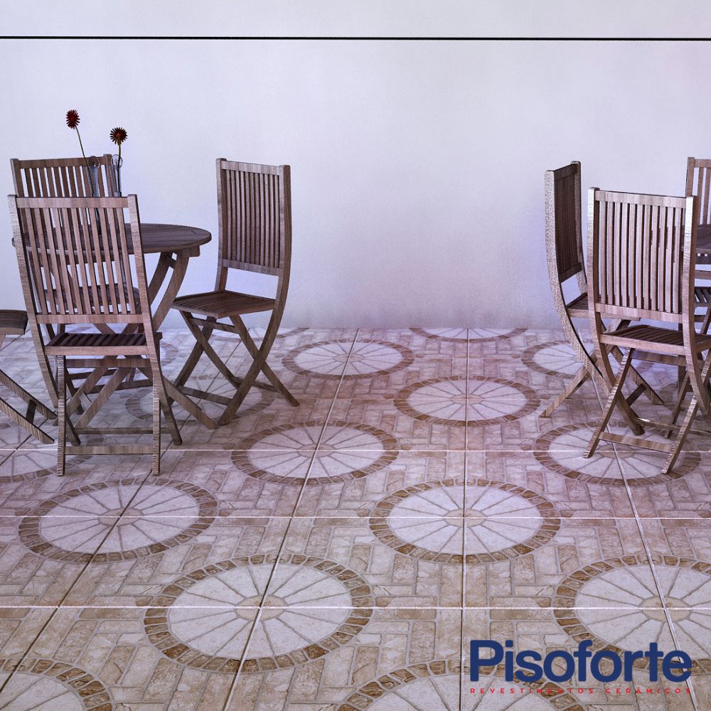 PISO CERAMICO PISOFORTE POMPEIA MARRON AD 50X50CM 2.33M2/CAJA 777349