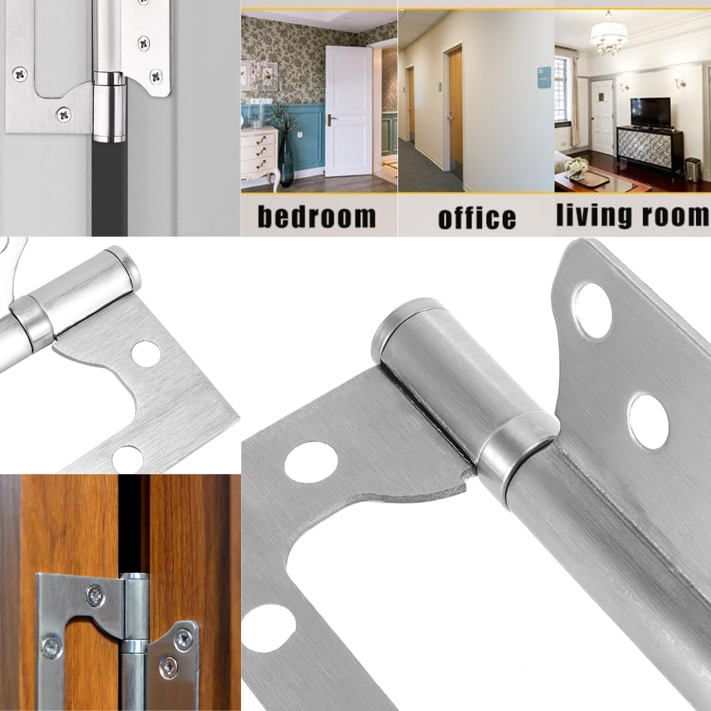 BISAGRA OMEGA NIQUEL SATINADO 3 Pulg X 2.5 Pulg X 2 mm ESPESOR PAR LOCKPRO