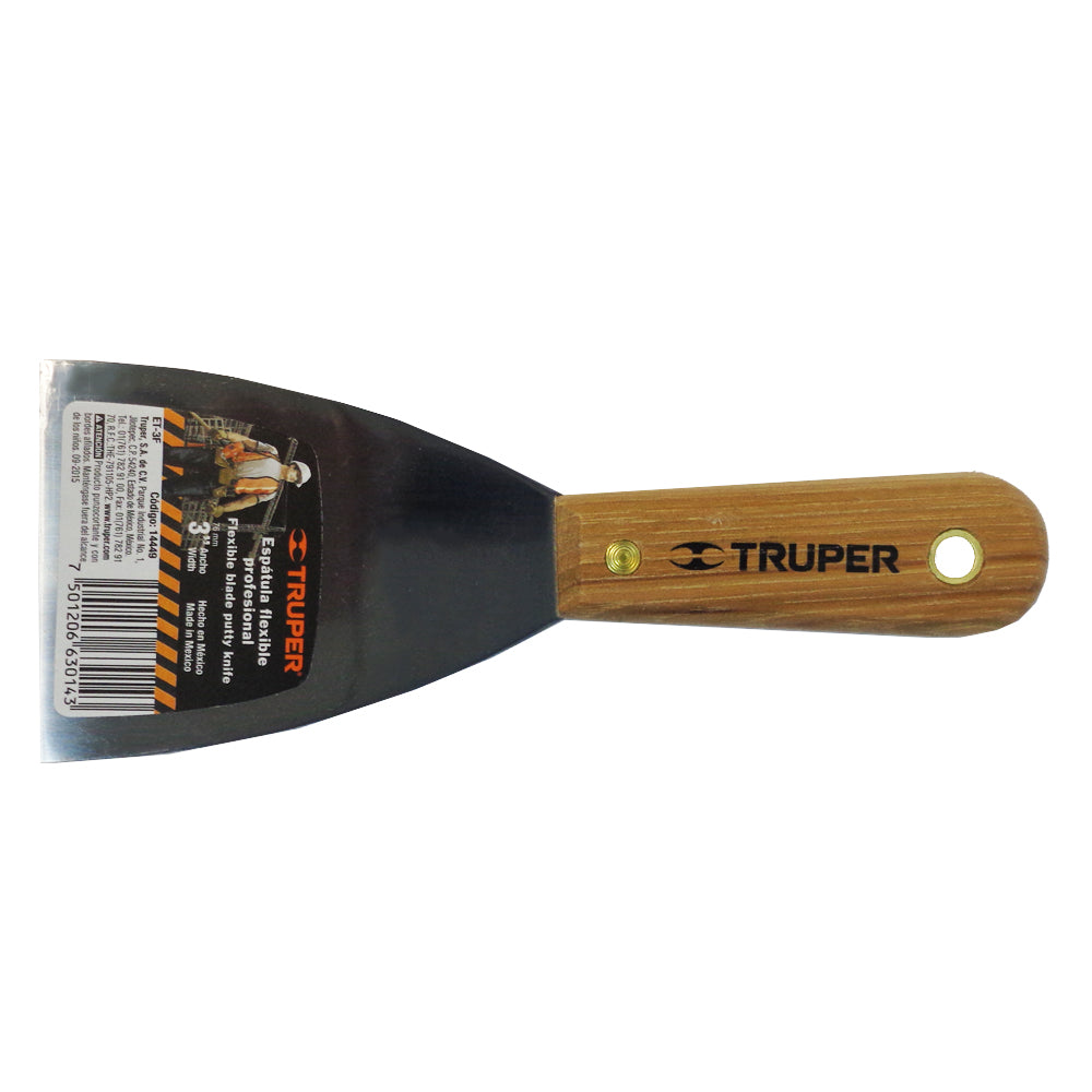 ESPATULA PROFESIONAL 3 PULGADAS FLEXIBLE TRUPER