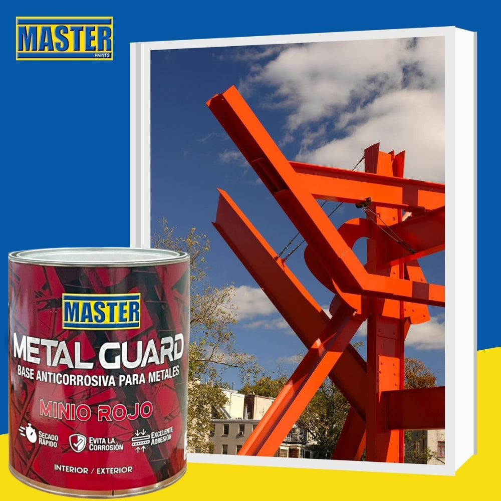 BASE ANTICORROSIVA METAL GUARD PRIMER ROJO AXIDO CUARTO PCR1504 MASTER