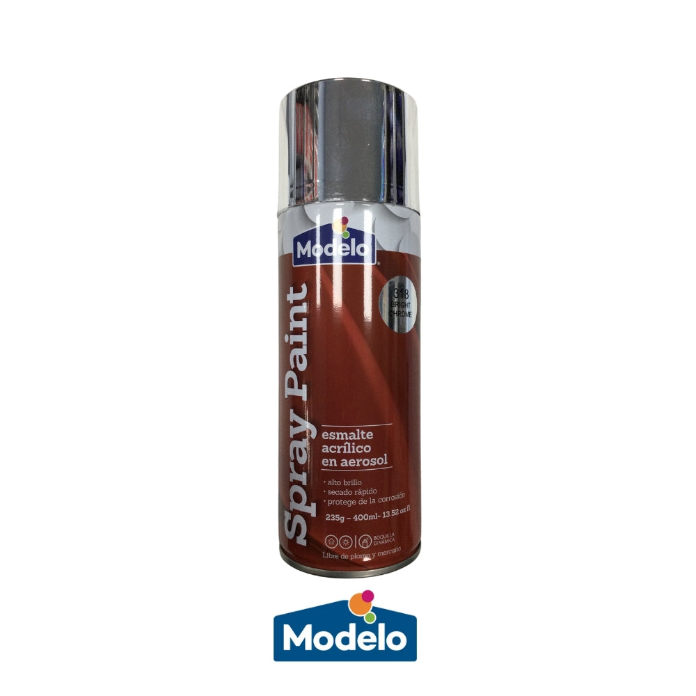 PINTURA SPRAY MODELO COLOR BRIGHT CHROME 502-8010863-40