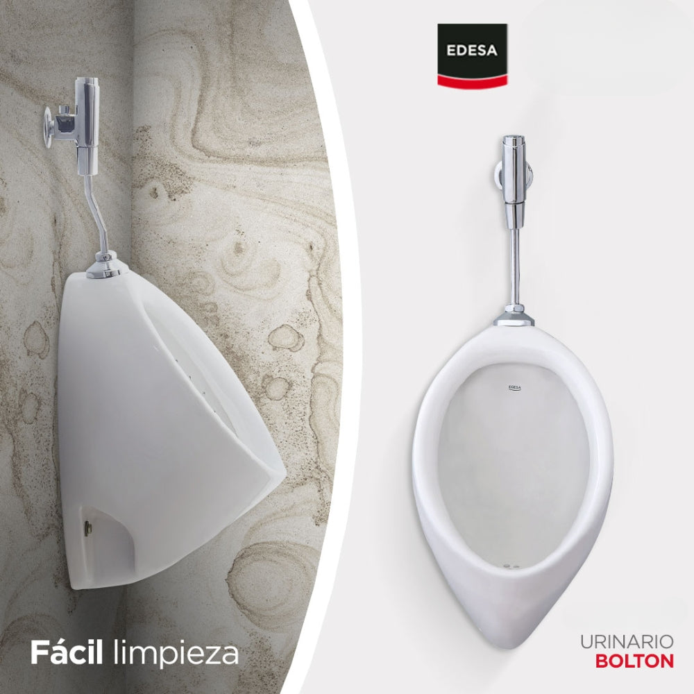 URINAL OVALADO BOLTON CON TRAMPA INTEGRAL - EDESA