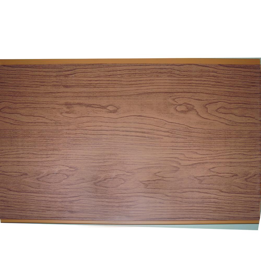 CIELO RASO DE PVC CAFÉ CAOBA SIN DIVISION 7.5mm X 25cm X 5.9m (1.475m2) SKYLINE