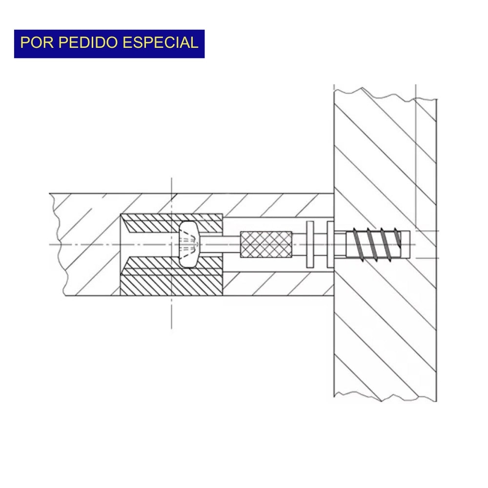 TORNILLO DE ESPIGA PARA MADERA 6mm x 42mm