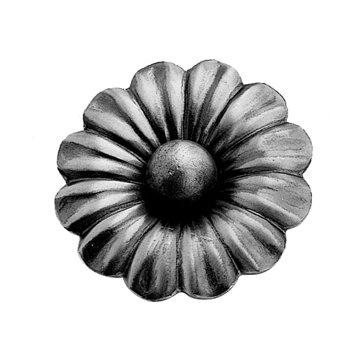 ROSETA DE HIERRO FORJADO CON ESFERA 95mm DIAMETRO - 697/3