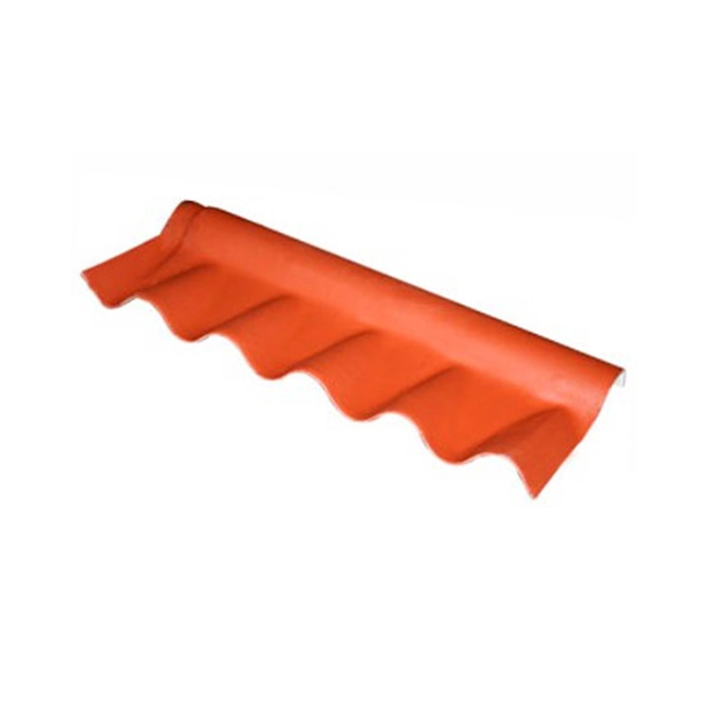 CABALLETE ARTICULADO SUPERIOR ALA LARGA 0.92m PARA LAMINA DE FIBROCEMENTO PVA ACABADO ROJO TERRACOTA TOPTEC