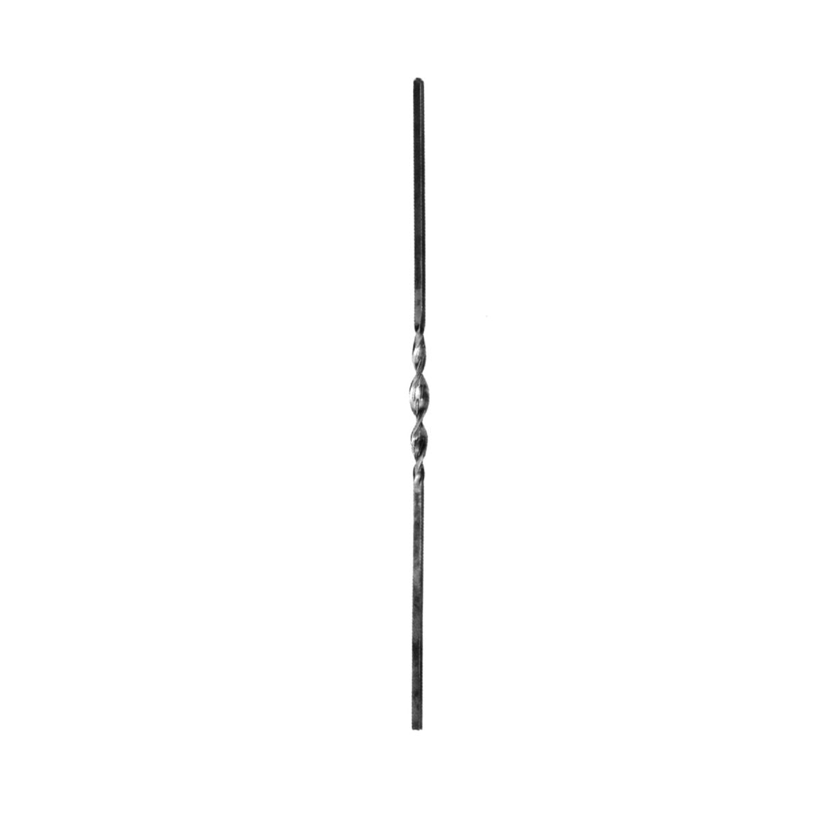 BARRA SEMI ENTORCHADA DE HIERRO FORJADO 12X30X900mm - 50/5