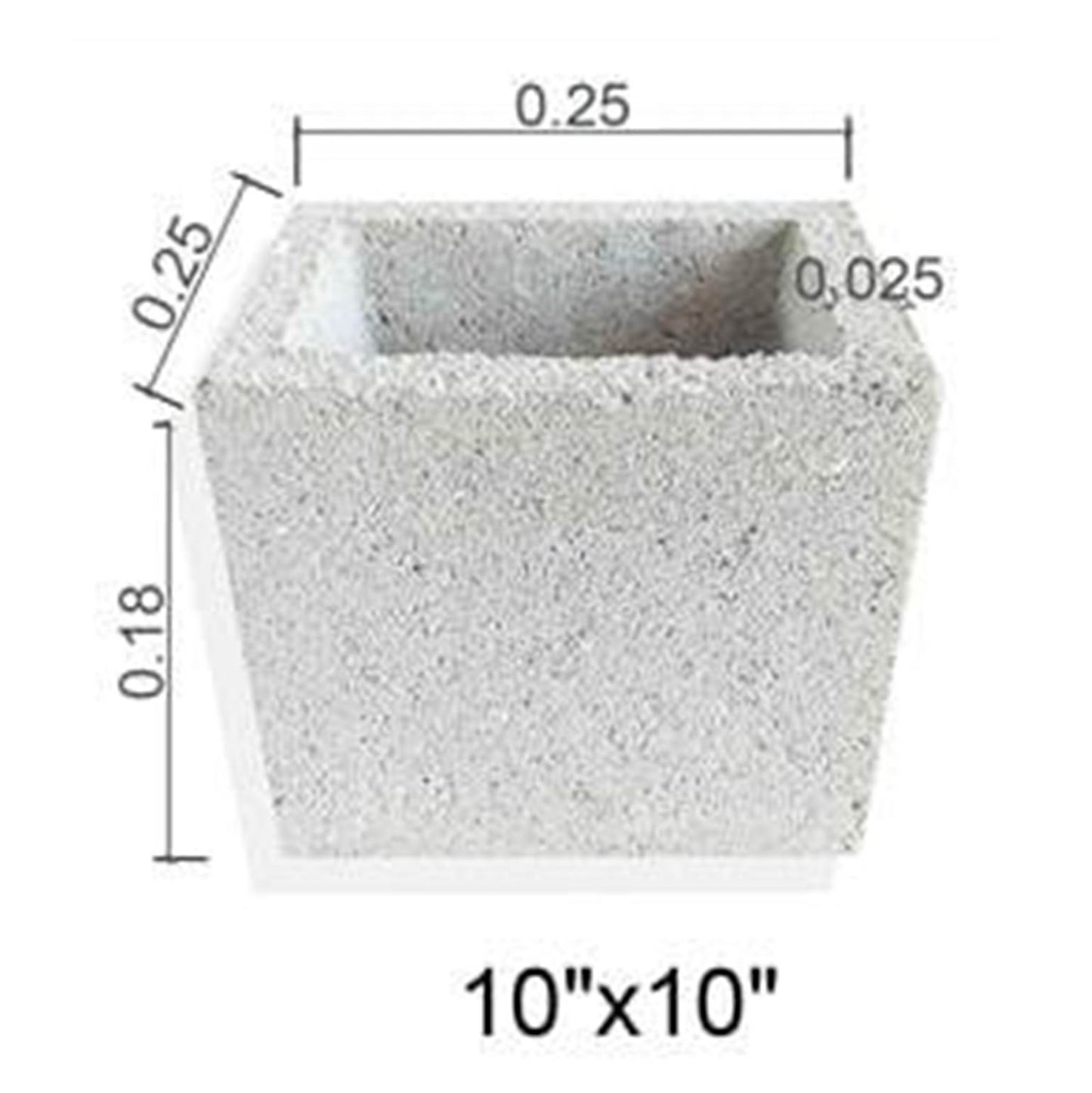 BLOQUE COLUMNA CUADRADO DE 10 PULGADAS(Panamá)