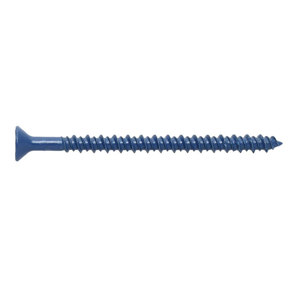 TORNILLOS AZULES 1/4 X 4 PULGADAS CABEZA PLANA PARA MARCO DE PUERTAS