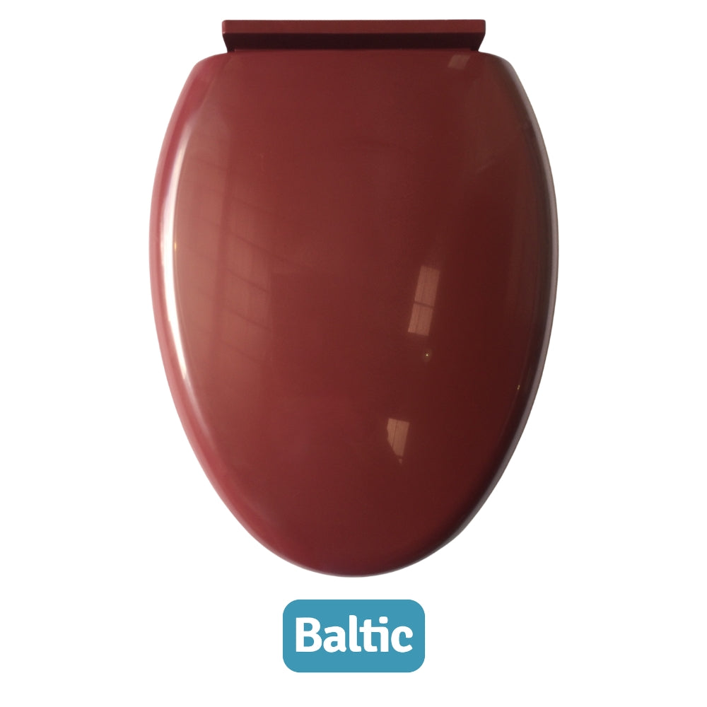 ASIENTO PARA INODORO ELONGADO ROJO VINO