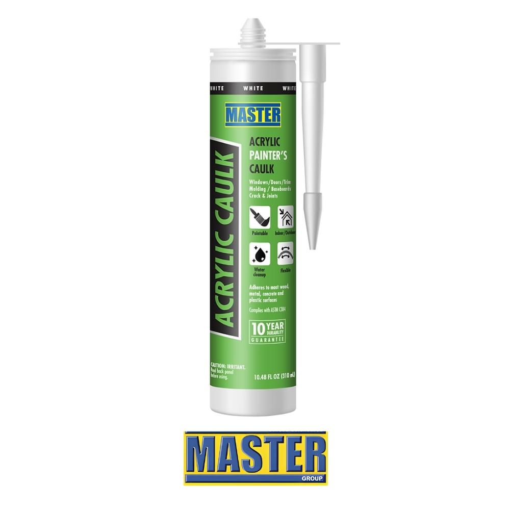 SILICONE ACRYLIC PAINTERS CAULK WHITE VV6000P MASTER
