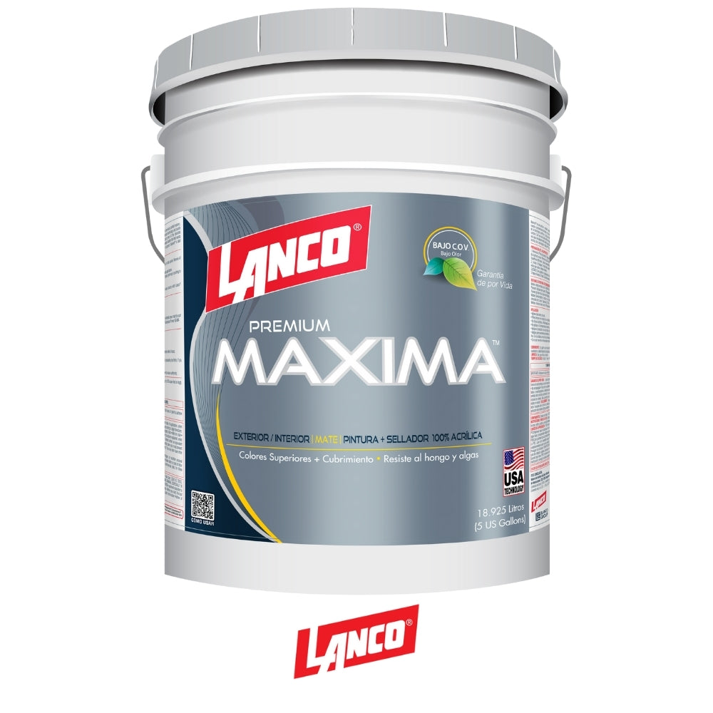 PINTURA MAXIMA PREMIUM DEEP 5 GALONES MA683-2 LANCO