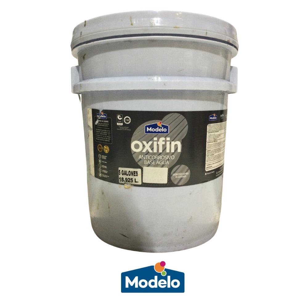 PINTURA ANTICORROSIVA OXIFIN BLANCO 5 GL19505-0000-05 MODELO