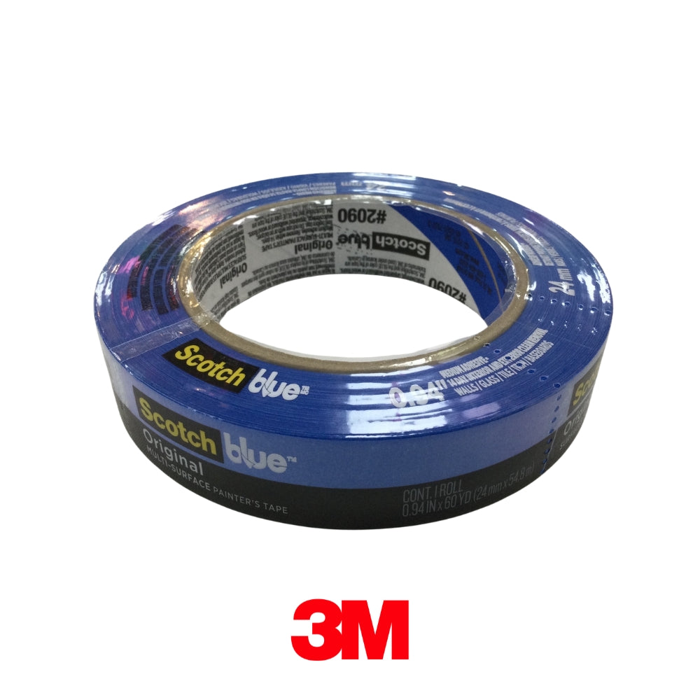 CINTA MASKING TAPE AZUL 3M PARA PINTAR 1 PULGADAS X 60YDS #2090-24AP 70009103188