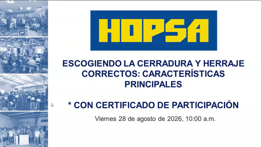 Escogiendo la Cerradura y Herraje Correctos: Características Principales