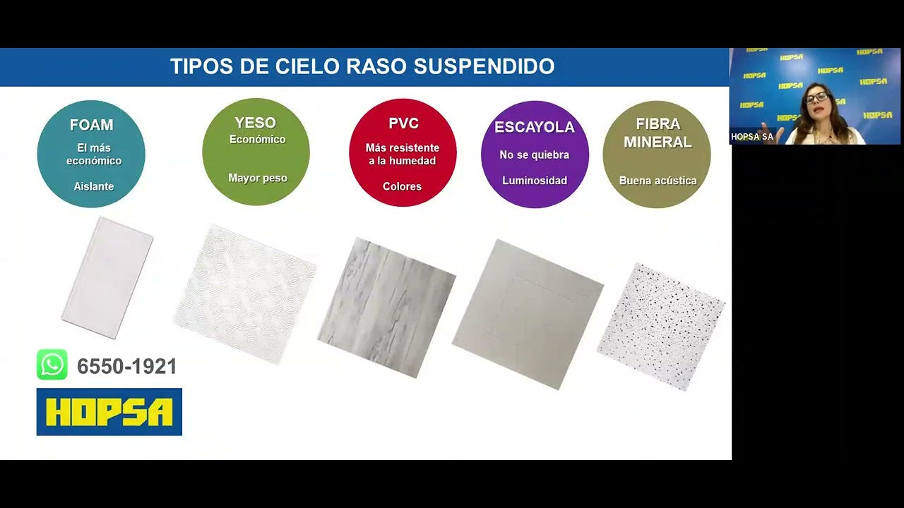 Capacitación (Grabación) - Cielo Raso Suspendido: Modelos e Instalació ...
