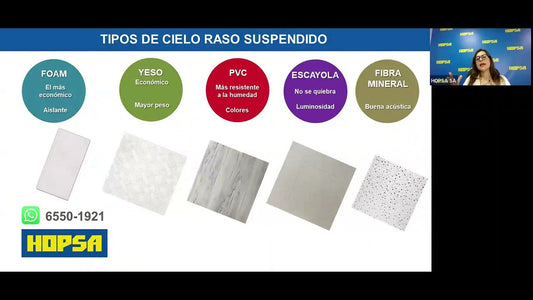 Capacitación (Grabación) - Cielo Raso Suspendido: Modelos e Instalación