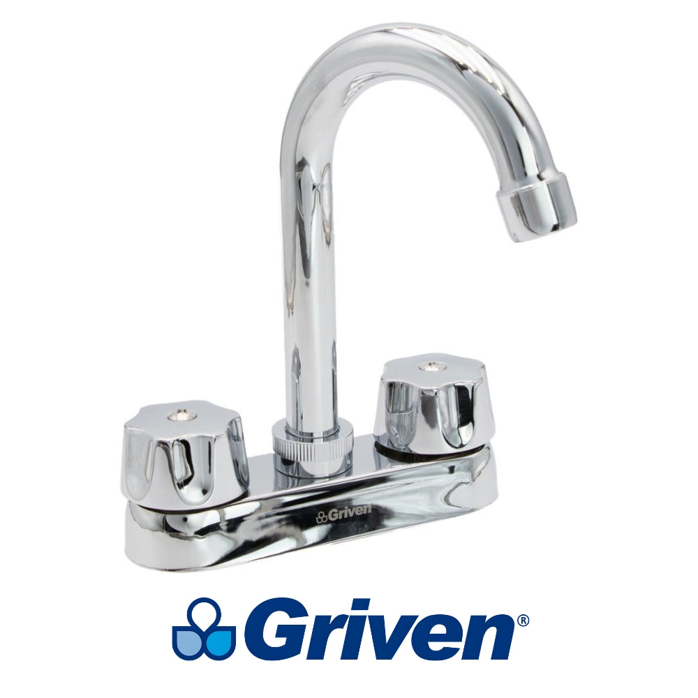 LLAVE DOBLE DE LAVAMANOS CUELLO TIPO BAR GRIVEN A367-15061C