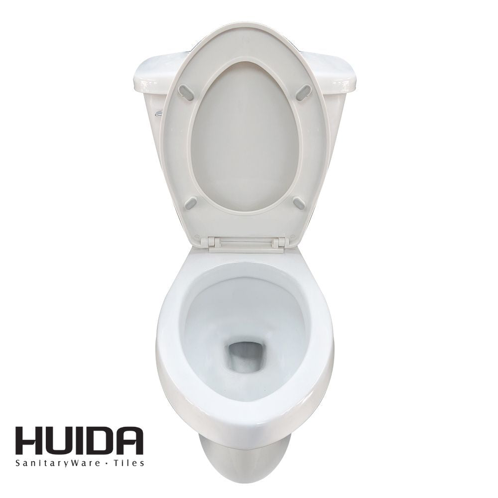 INODORO DOS PIEZAS SEMI-ELONGADO COLOR BLANCO HUIDA