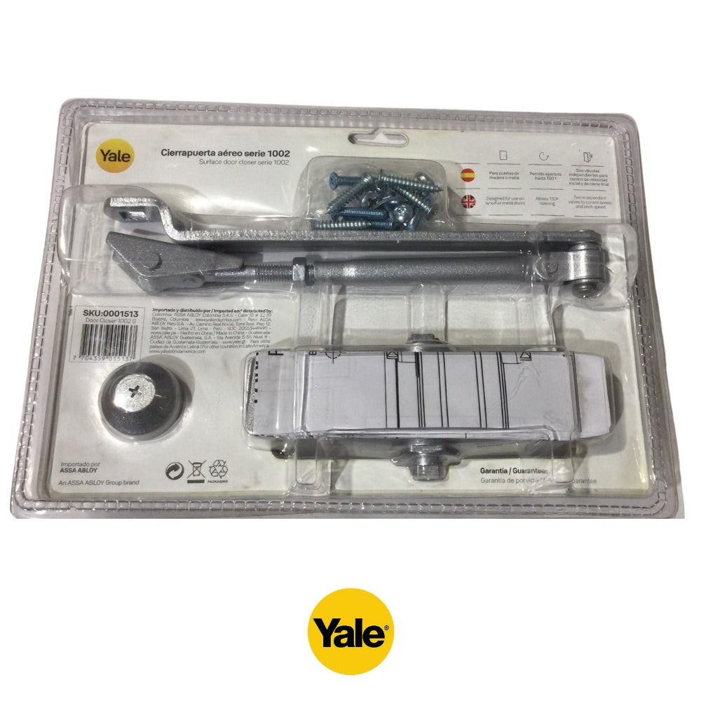 CIERRA PUERTA 100 LIBRAS 150 GRADOS DOS AJUSTES YALE