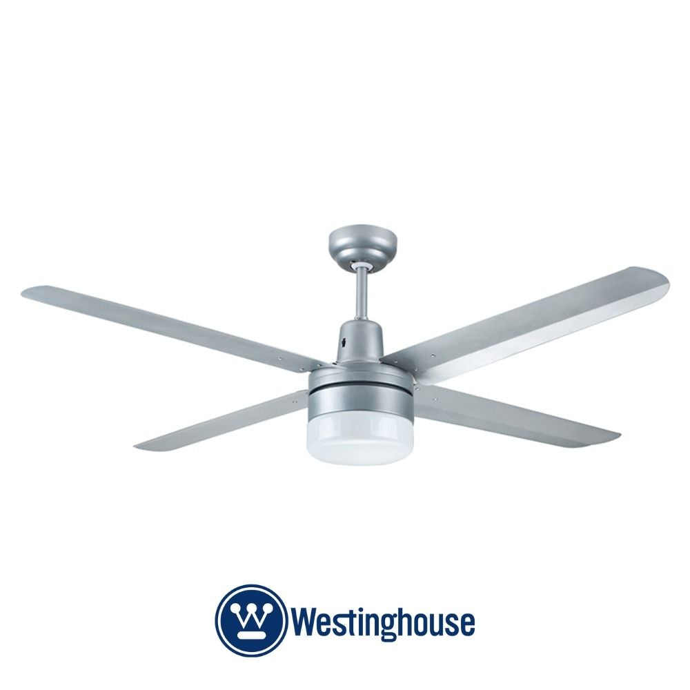 ABANICO DE TECHO INDUSTRIAL 56 PULGADAS PLATEADO CON LUZ WESTINGHOUSE