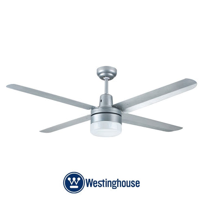 ABANICO DE TECHO INDUSTRIAL 56 PULGADAS PLATEADO CON LUZ WESTINGHOUSE