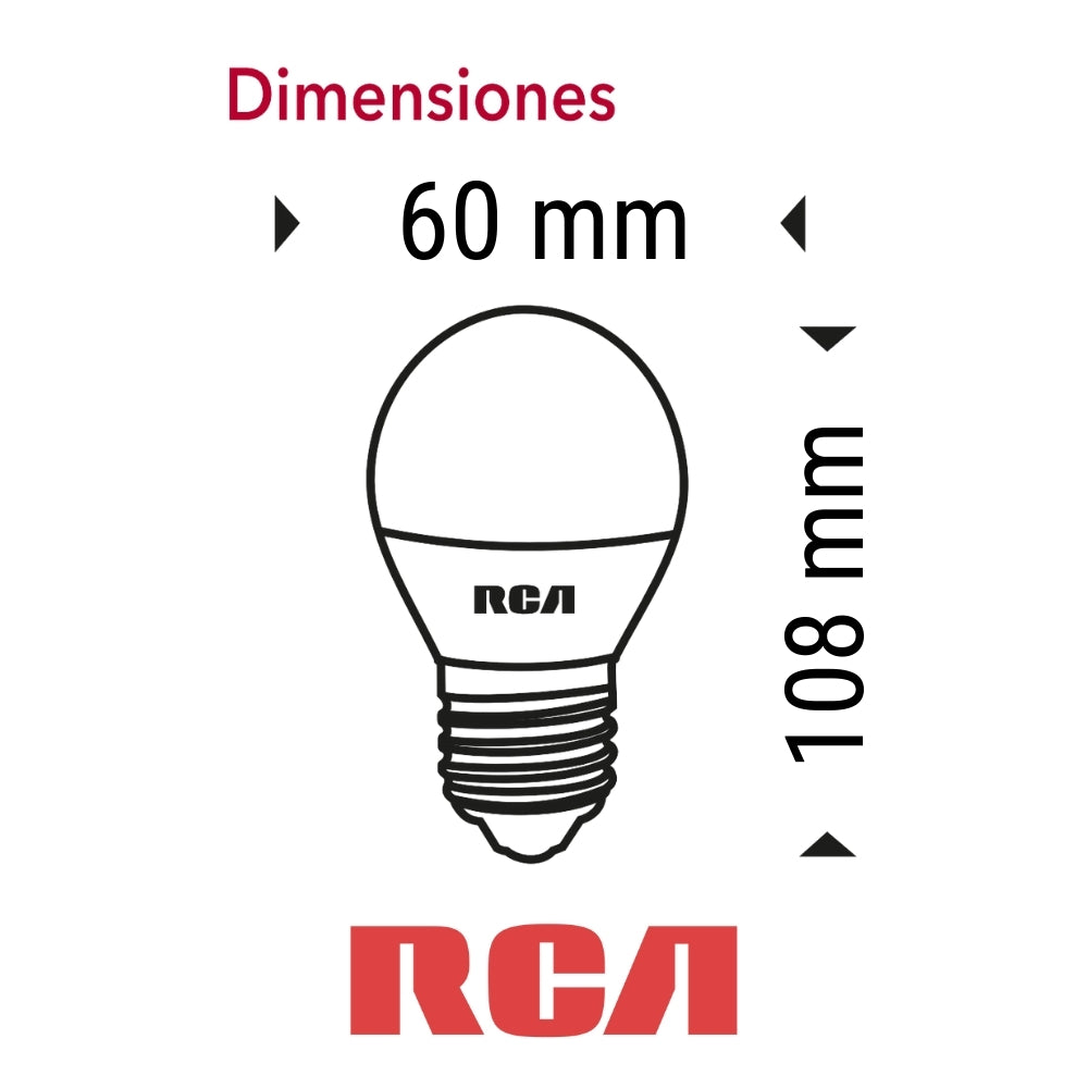 BOMBILLO LED A60 SENSOR DE MOVIMIENTO E27 12W 1080LM DAYLIGHT 6500K 85-277V RCA (RLA60D12W-S)