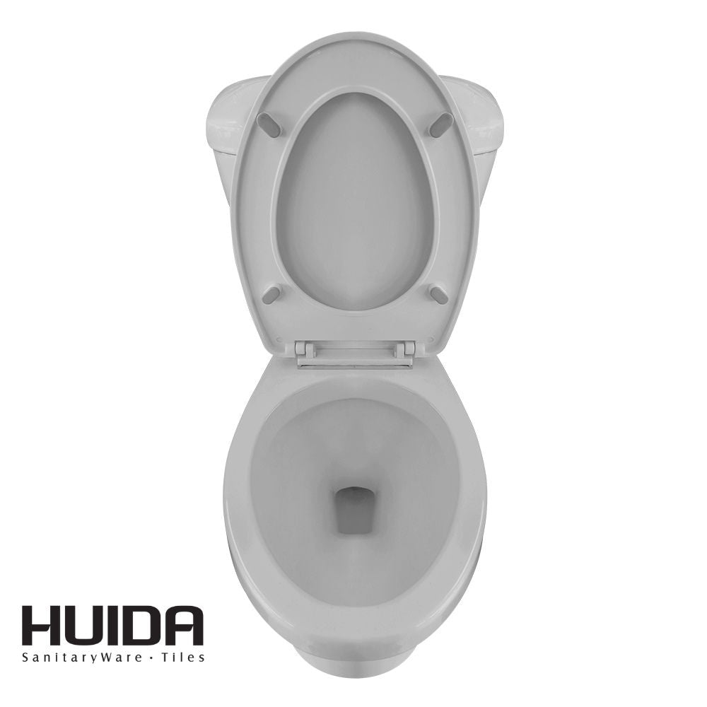 INODORO DOS PIEZAS ELONGADO COLOR GRIS HUIDA