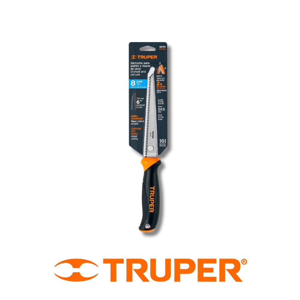 SERRUCHO 6 PULGADAS PARA CORTAR GYPSUM - YESO TRUPER