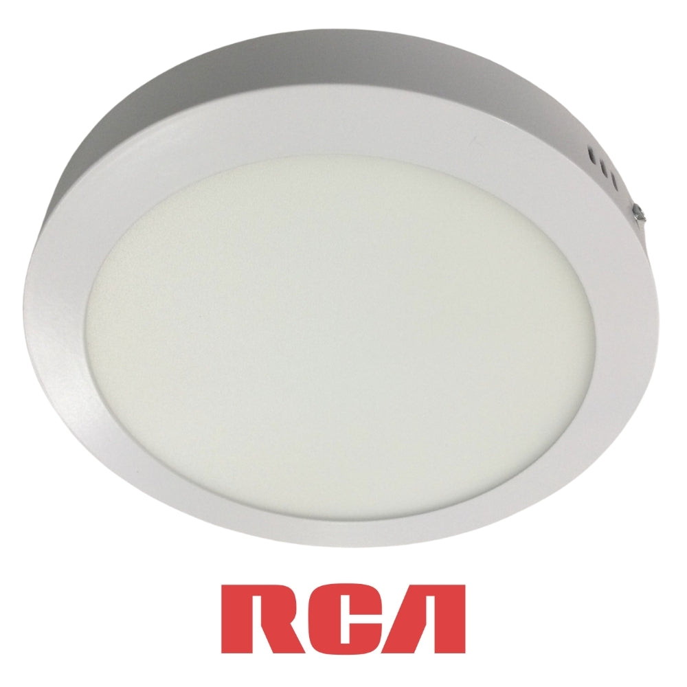 PANEL LED SOBREPUESTO REDONDO LUZ CALIDA  18W 85-277V 1260LM RCA (RLCRLW18W)