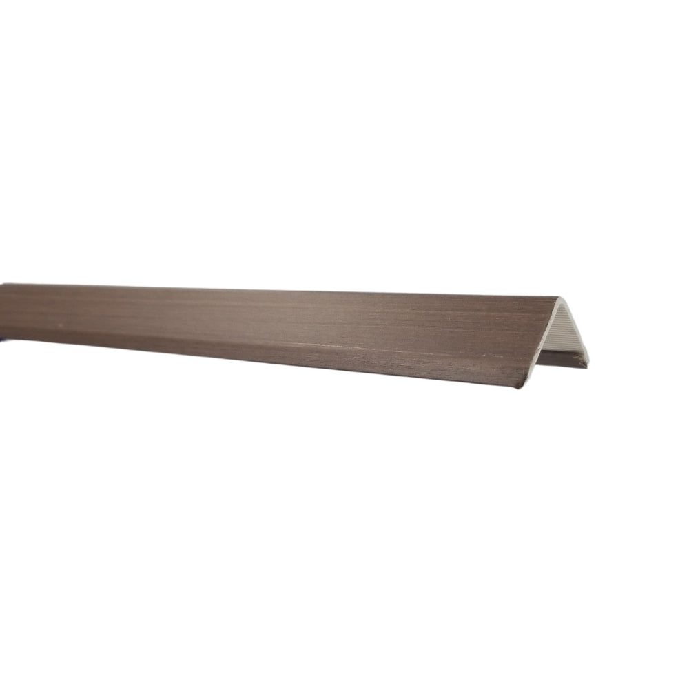 TAPA FINAL  REVESTIMIENTO  PARED  LWPC-04  MADERA OSCURA 30X30X2880MM
