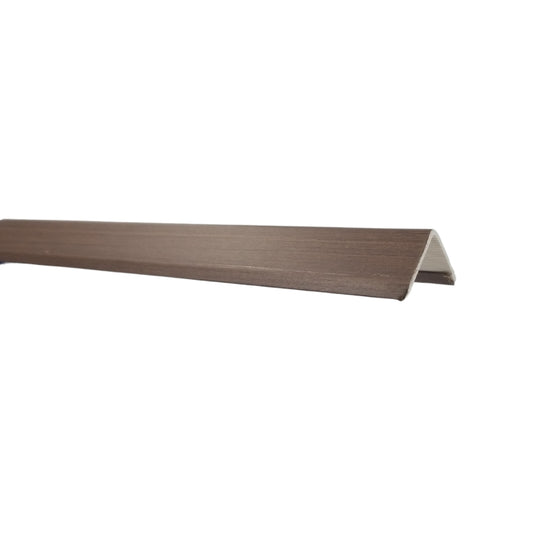 TAPA FINAL  REVESTIMIENTO  PARED  LWPC-04  MADERA OSCURA 30X30X2880MM