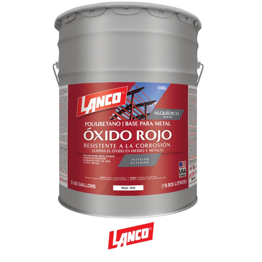 PINTURA BASE MINIO ROJO  5 GALONES MM100-2 LANCO