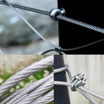 CABLE DE ACERO GALVANIZADO 7X7 DE 1/8 PULGADAS RECUBIERTO DE VINILO - METRO