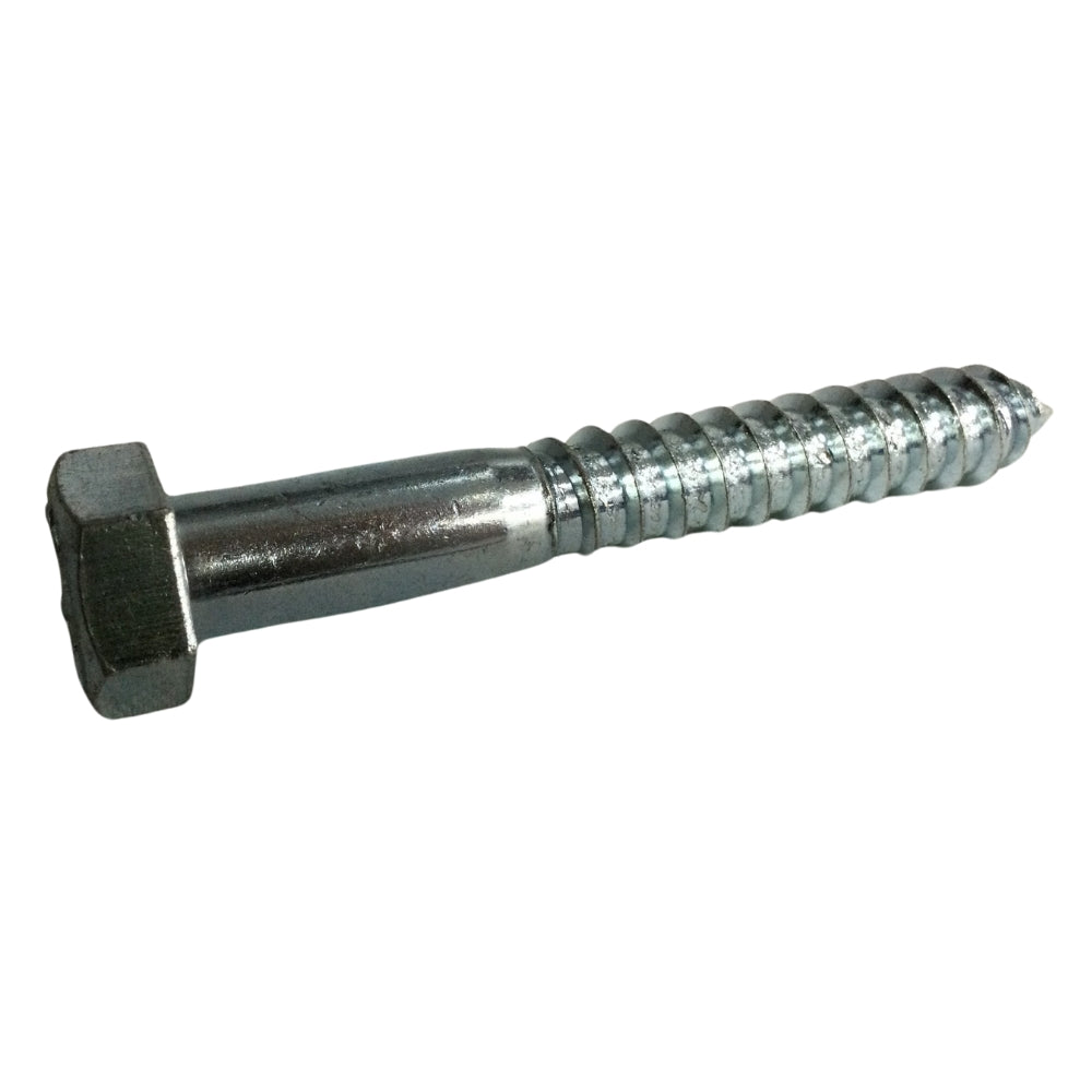 TORNILLO TIRAFONDO HEXAGONAL ZINCADO ACERO GRADO 2 1/2 PULGADAS x 3-1/2 PULGADAS