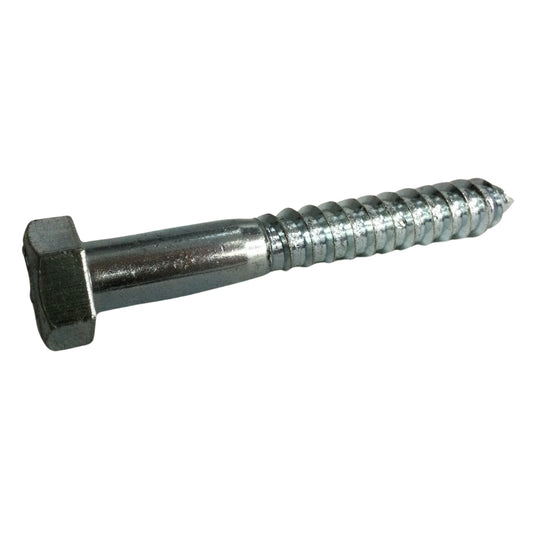 TORNILLO TIRAFONDO HEXAGONAL ZINCADO ACERO GRADO 2 1/2 PULGADAS x 3-1/2 PULGADAS